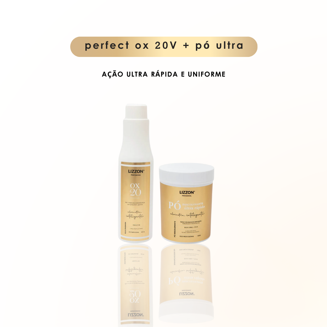 KIT OX 20 VOL + PÓ ULTRA RAPIDO DESCOLORANTE