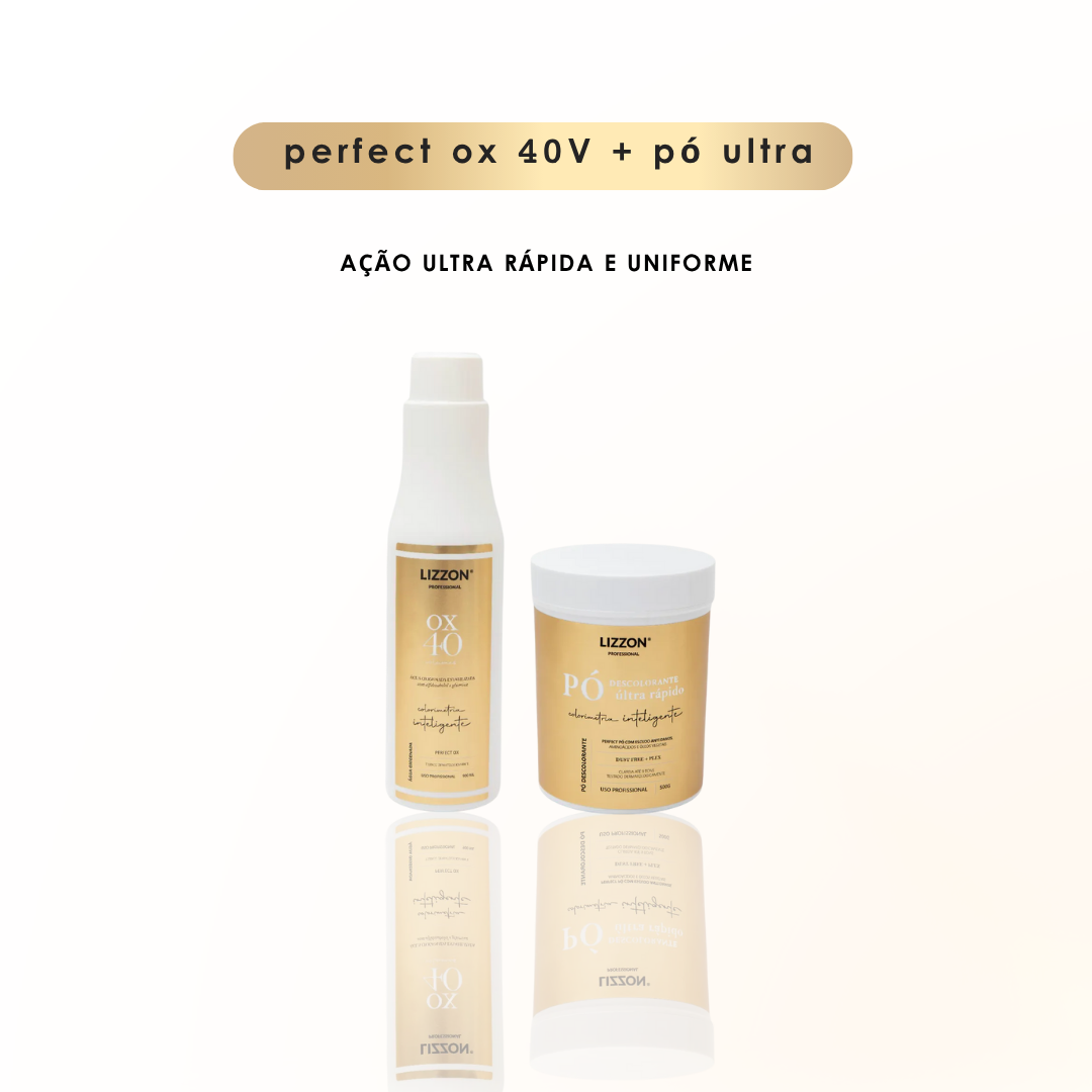 KIT OX 40 VOL + PÓ ULTRA RAPIDO DESCOLORANTE