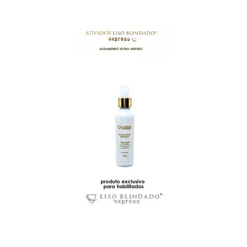 Um frasco branco com uma bomba dourada e branca com o rótulo 