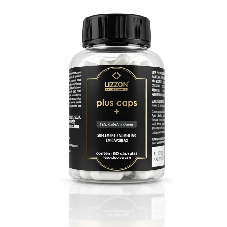 Lizzon Plus Caps – suplemento para pele, cabelo e unhas (nova embalagem)