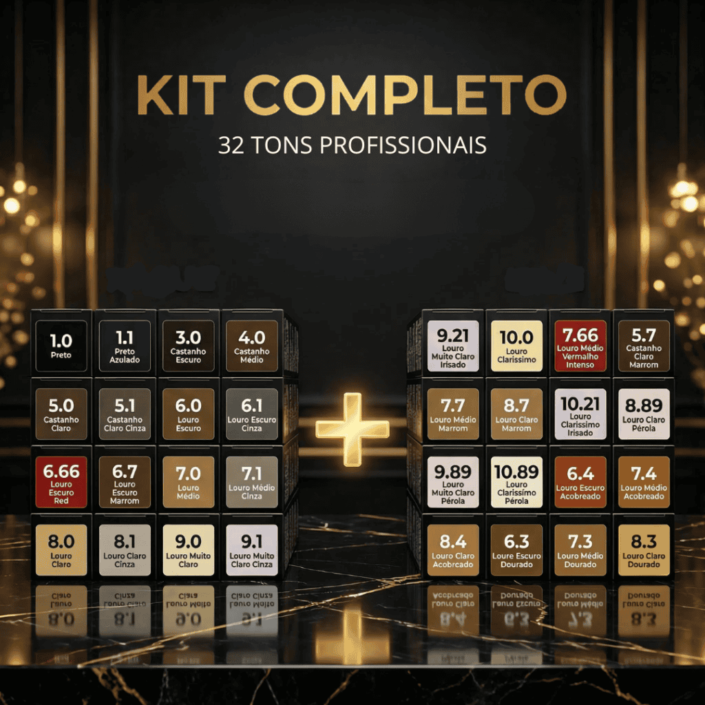 Kit Colorizze Coloração Creme Permanente (32 unidades) + GANHE CURSO MORENA ILUMINADA