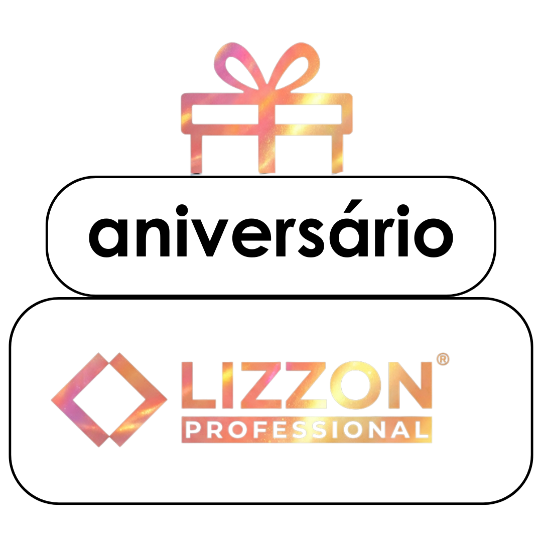 Um ícone de presente estilizado acima de dois retângulos arredondados; o retângulo superior diz 