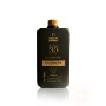 Um frasco preto de Emulsão Oxidante Express 30Vol. 900ml com uma tampa marrom é mostrado em um fundo branco.