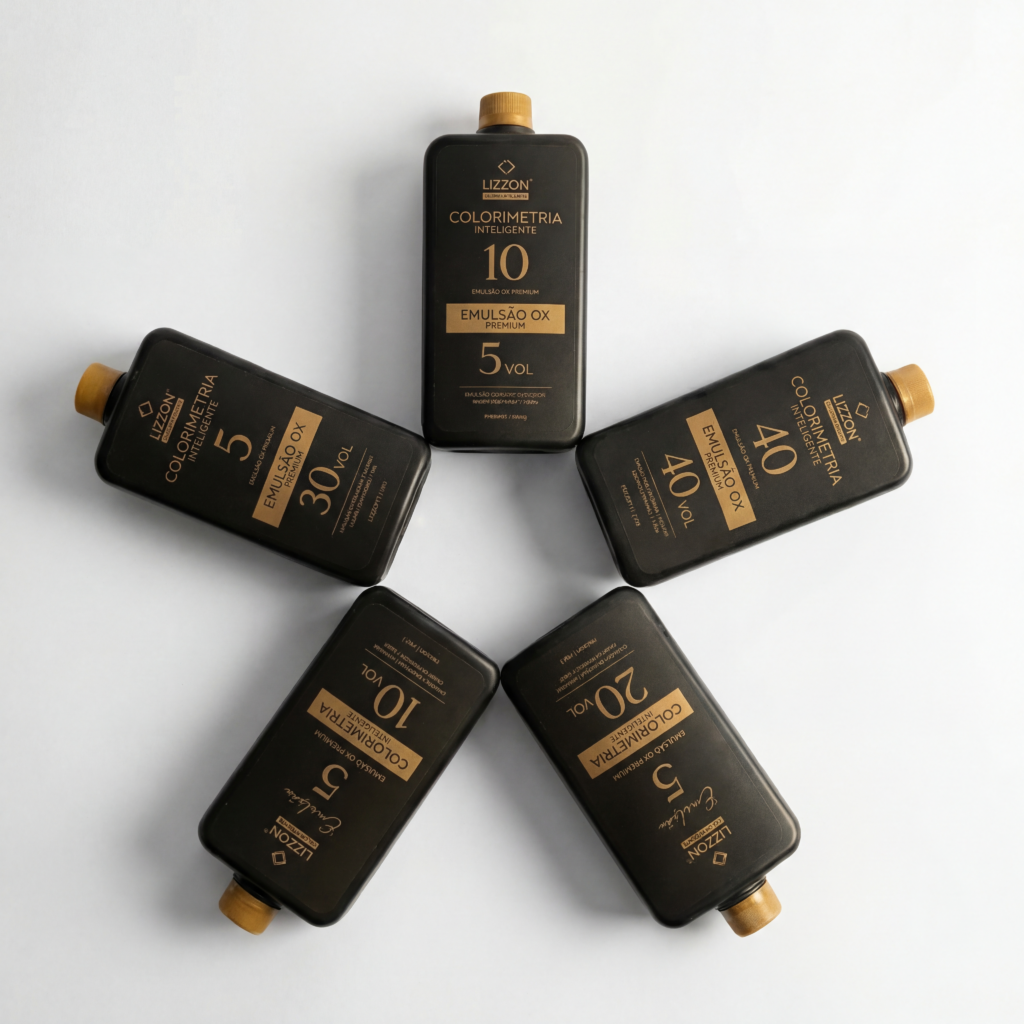 Kit Emulsão Oxidante Colorimetria Express (5V, 10V, 20V, 30V, 40V) 900ml cada