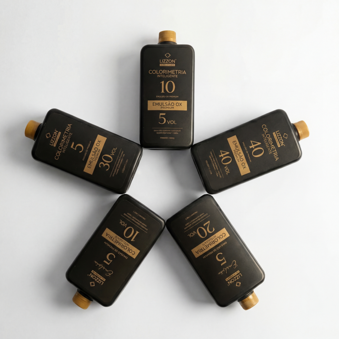 Kit Emulsão Oxidante Colorimetria Express (5V, 10V, 20V, 30V, 40V) 900ml cada