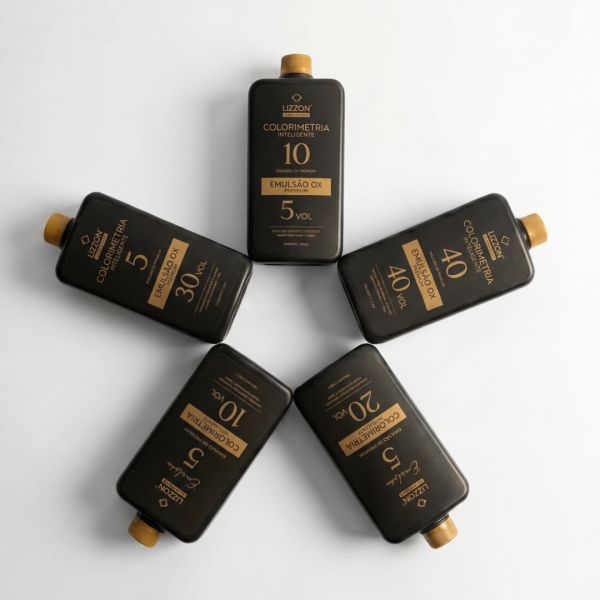 Kit Emulsão Oxidante Colorimetria Express (5V, 10V, 20V, 30V, 40V) 900ml cada
