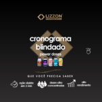 Imagem promocional do Kit Power Dose Cronograma Blindado, com cinco frascos e ícones destacando ação rápida, doses concentradas e alta performance. Texto em português.