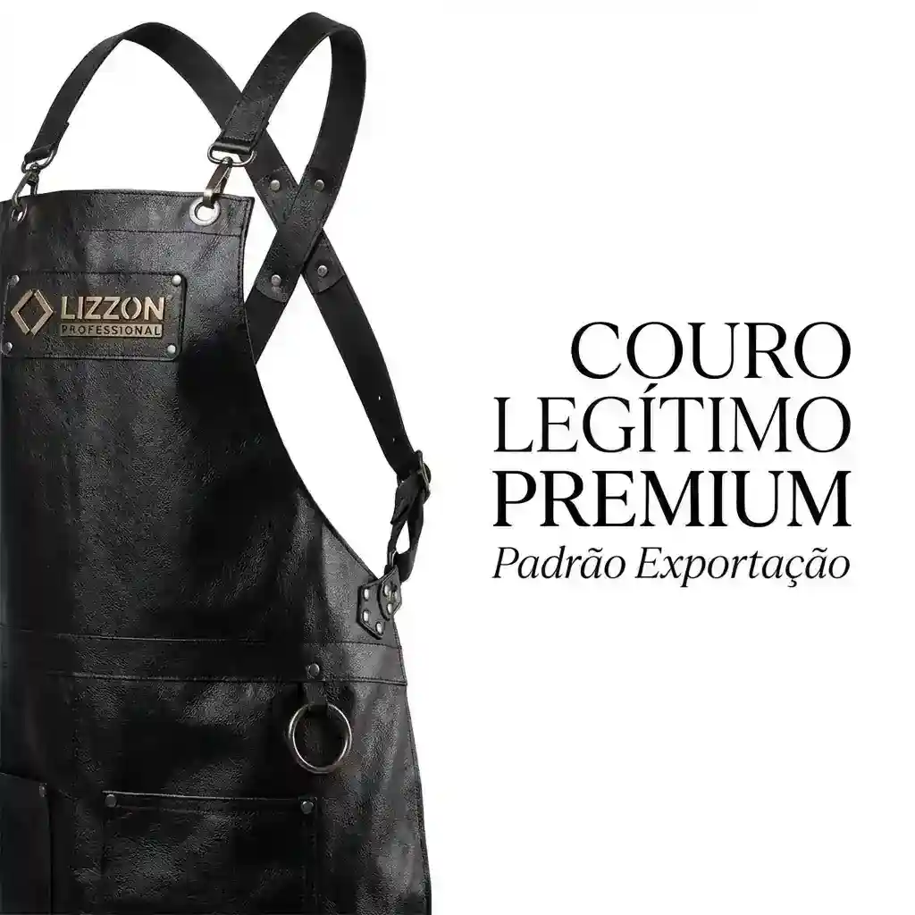 Avental Lizzon Professional Premium Couro Legítimo