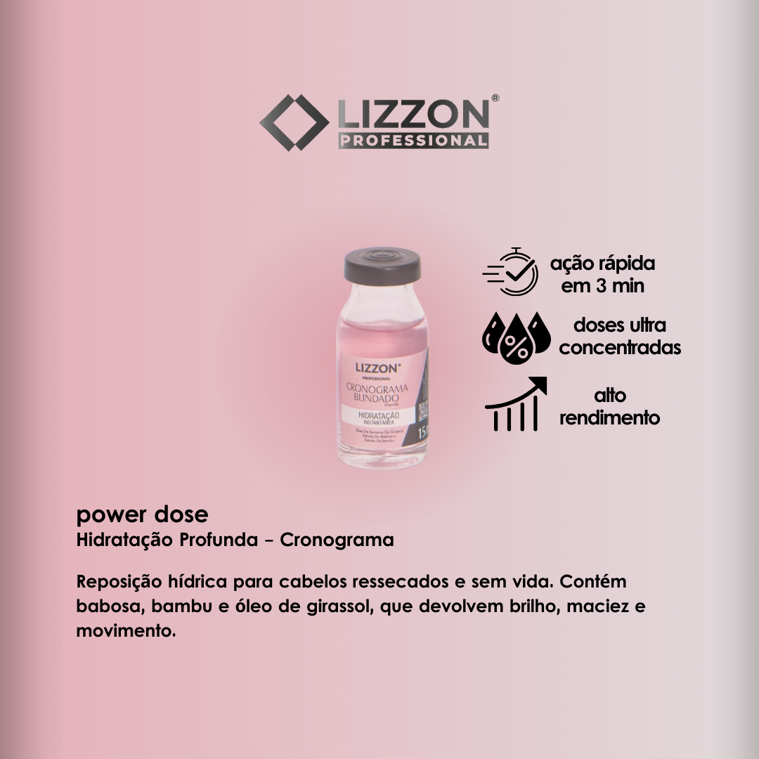 Um pequeno frasco transparente com o rótulo 