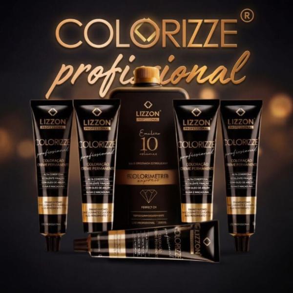 Colorizze: Coloração Creme Permanente leve5+ ganhe OX Emulsão 20vol 900ml