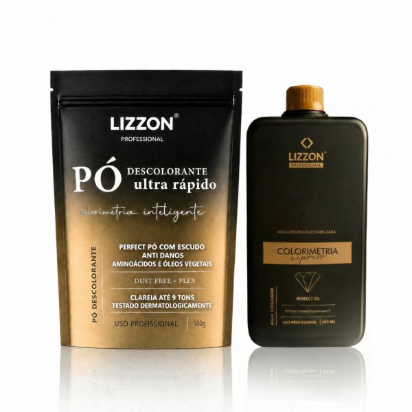 Kit pó descolorante + emulsão oxidante da sua escolha