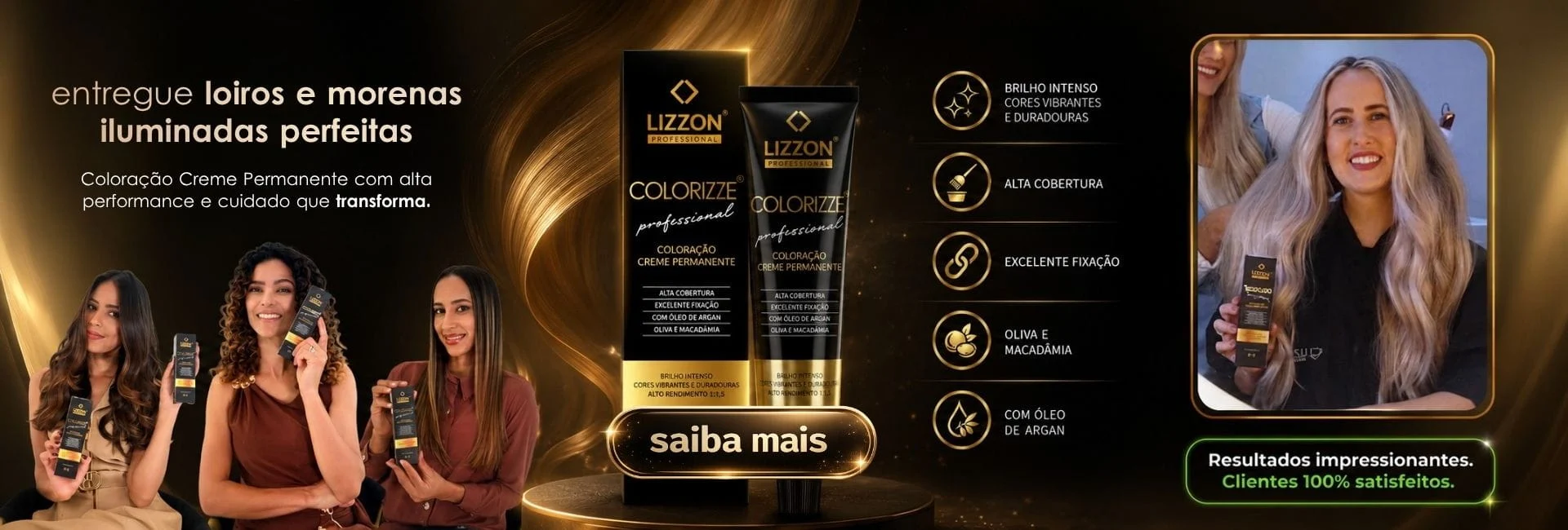 banner com prova social da coloração e com colorizze