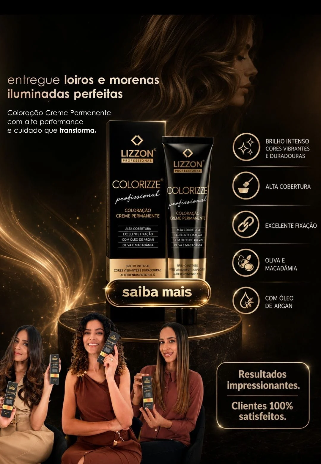 banner com prova social da coloração e com colorizze