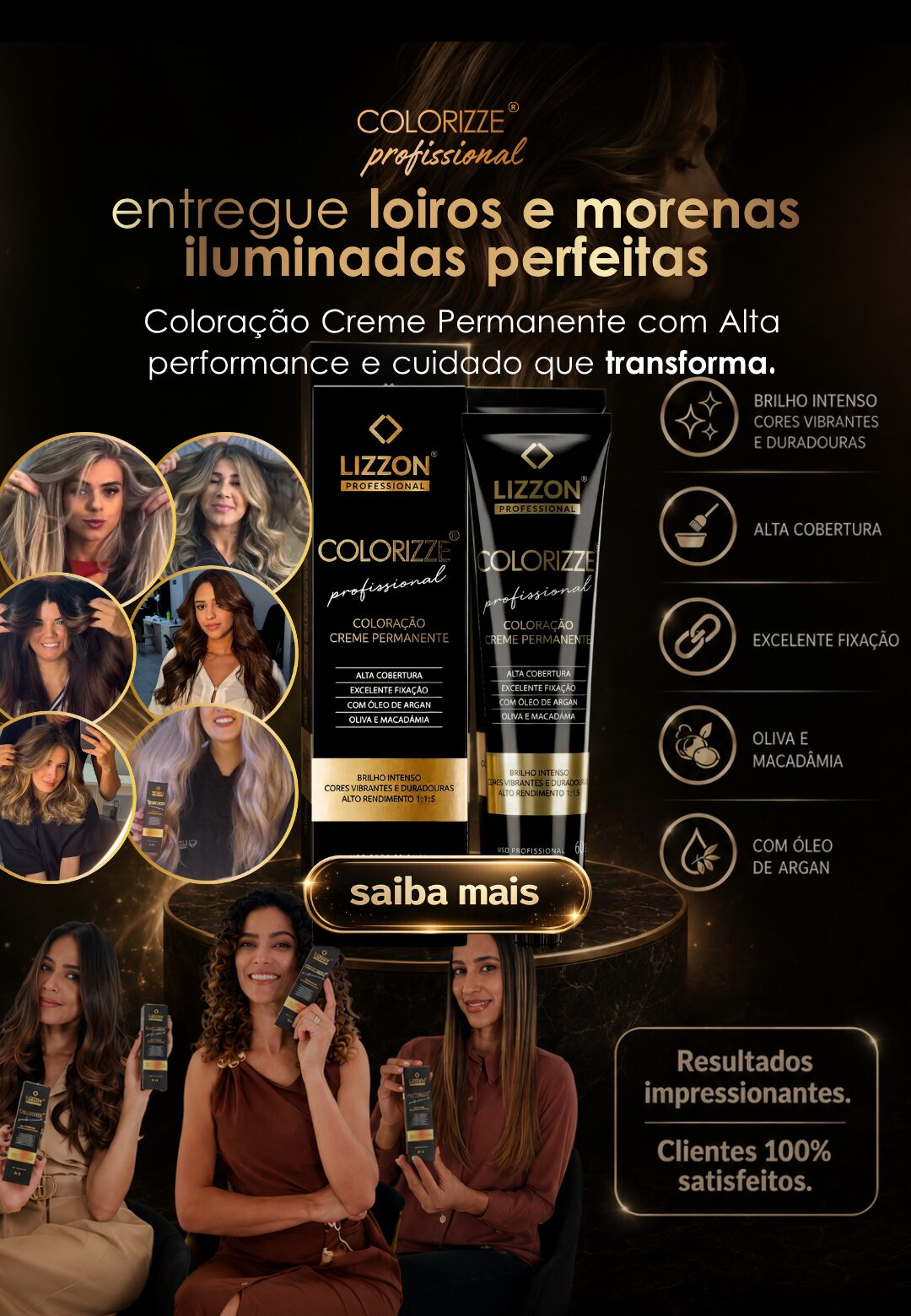banner com prova social da coloração e com colorizze