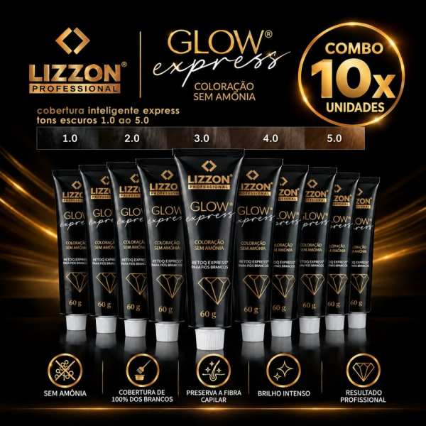 Glow Express Tons Escuros Combo (a unica 1 ao 5) combo 10 unidades